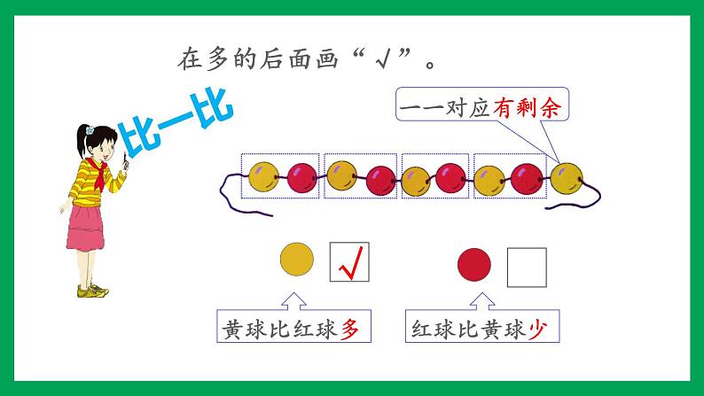 2021-2022学年小学数学人教版一年级上册 1 准备课 1.3 练习一 课件第6页