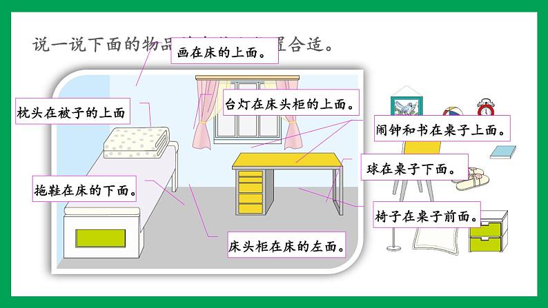 2021-2022学年小学数学人教版一年级上册 2 位置 2.3 练习二 课件第3页