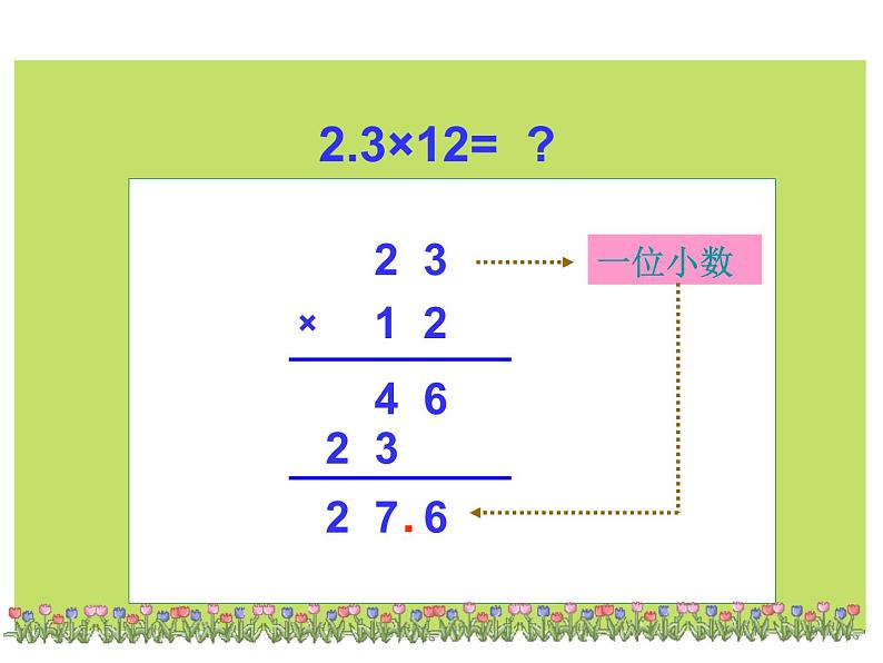 人教版数学五年级上小数乘整数课件第8页