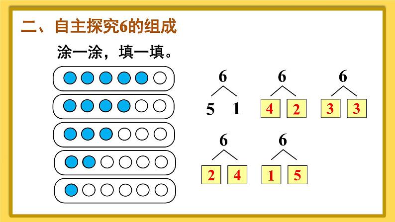 人教版数学一年级上册第五单元《第2课时 6和7的组成》课件04