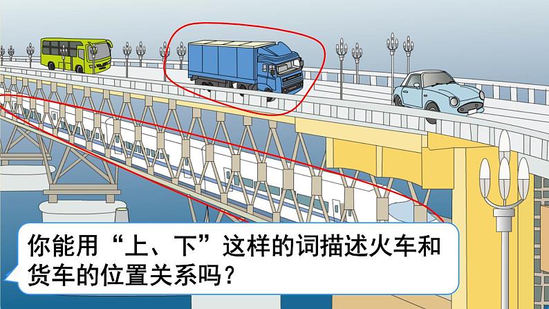 人教版数学一年级上册第二单元《第1课时 上、下、前、后》课件第4页
