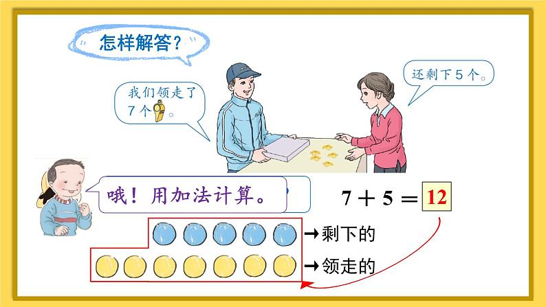 人教版数学一年级上册第八单元《第6课时 解决问题（2）》课件第7页