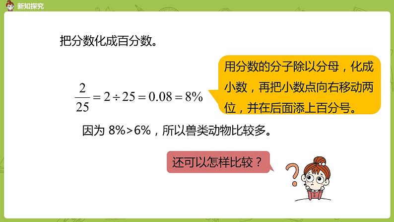 数学冀教六（上）第3单元百分数第2课时分数和百分数的大小比较及互化课件PPT06