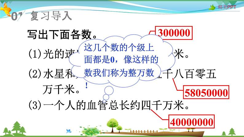 人教版 四年级上册 数学 1.5 亿以内数的改写 教学课件（优质）第2页