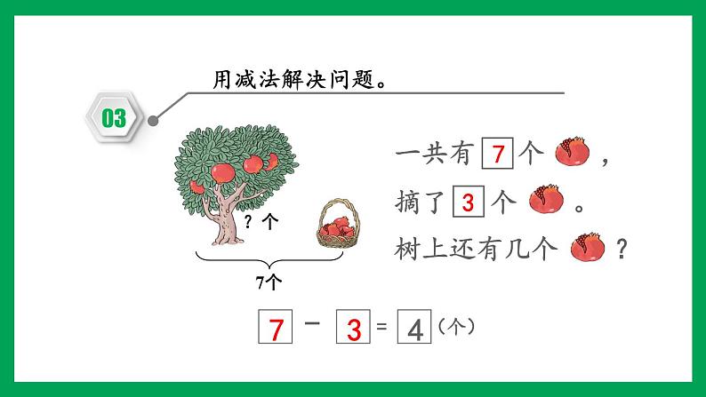 2021-2022学年小学数学人教版一年级上册 5 6-10的认识和加减法 5.8 练习十 课件第4页