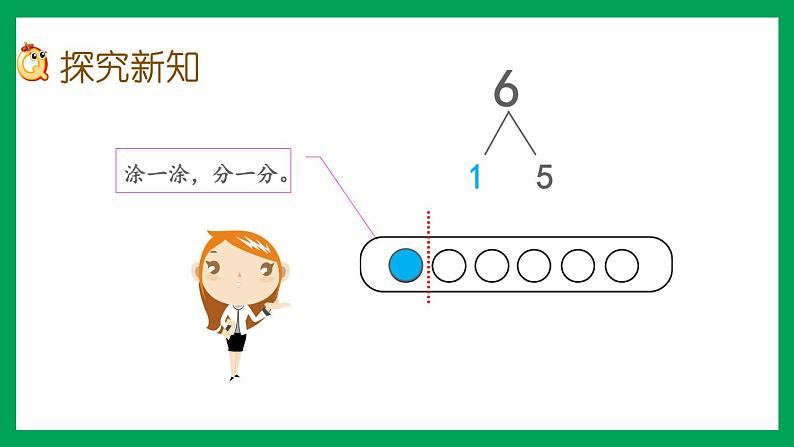 2021-2022学年小学数学人教版一年级上册 5 6-10的认识和加减法 5.3 6、7的组成 课件04