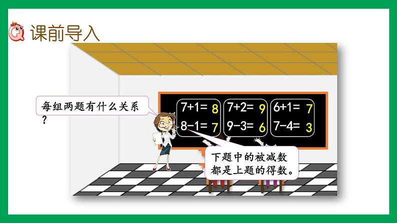 2021-2022学年小学数学人教版一年级上册 5 6-10的认识和加减法 5.19 连加连减 课件第2页