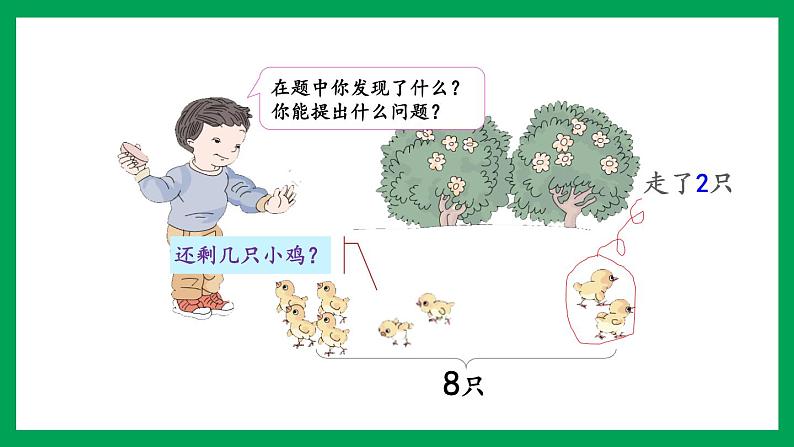 2021-2022学年小学数学人教版一年级上册 5 6-10的认识和加减法 5.19 连加连减 课件第8页