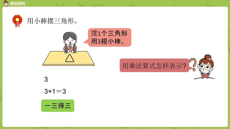 数学冀教二（上）第3单元：表内乘法(一) 课时3课件PPT06