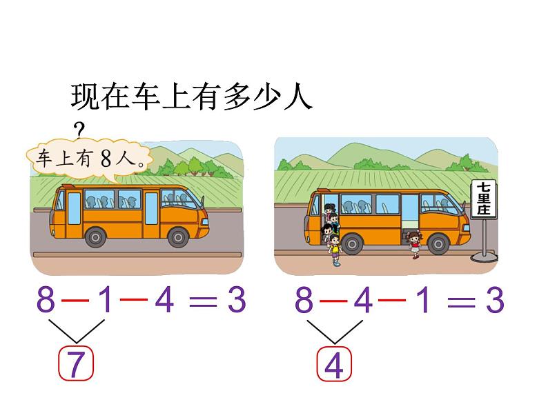 一年级上册数学课件-3.9 乘车（2）-北师大版04