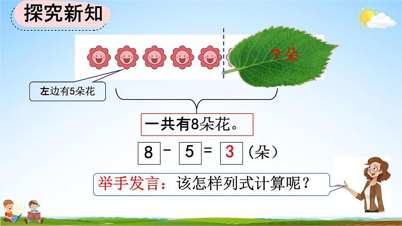 人教版一年级数学上册《5-12 8和9的加减法》教学课件优秀公开课第6页