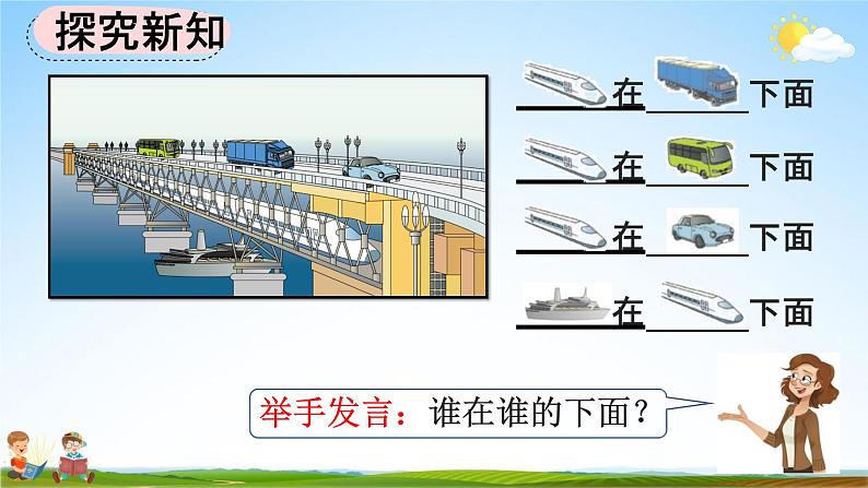 人教版一年级数学上册《2-1 上、下、前、后》教学课件优秀公开课第6页