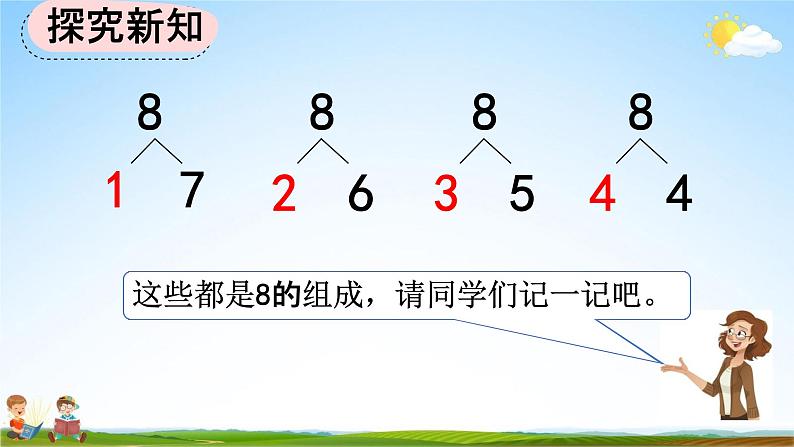 人教版一年级数学上册《5-11 8、9的组成》教学课件优秀公开课第6页