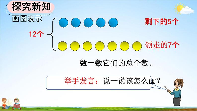 人教版一年级数学上册《8-9 解决“原来一共有多少”的问题》教学课件优秀公开课第5页