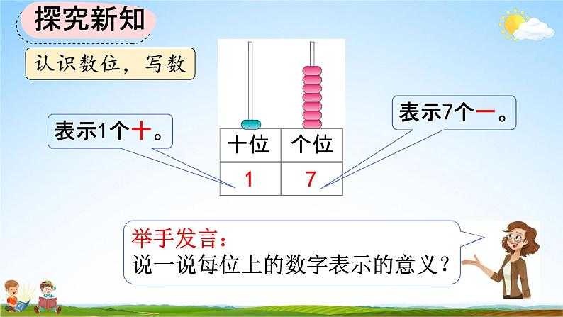 人教版一年级数学上册《6-2  认识数位、写数》教学课件优秀公开课第7页