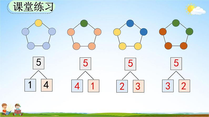 人教版一年级数学上册《3-6 5的组成》教学课件优秀公开课第8页