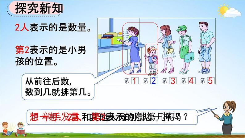 人教版一年级数学上册《3-4 第几》教学课件优秀公开课04