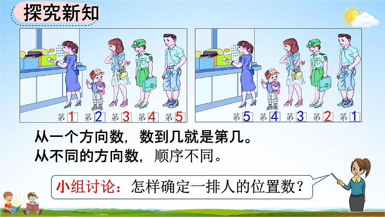 人教版一年级数学上册《3-4 第几》教学课件优秀公开课06