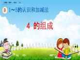 人教版一年级数学上册《3-5 4的组成》教学课件优秀公开课
