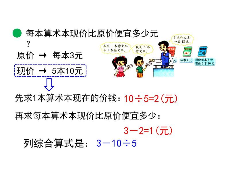 三年级上册数学课件-1.2 买文具（5）-北师大版第5页