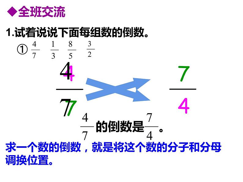 3 倒数（6）（课件）数学六年级上册-西师大版第7页