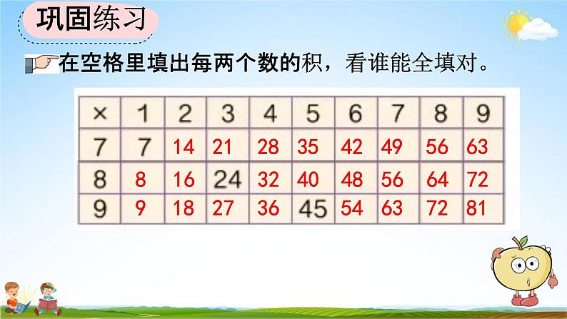 人教版二年级数学上册《6-10 练习二十一》教学课件第6页