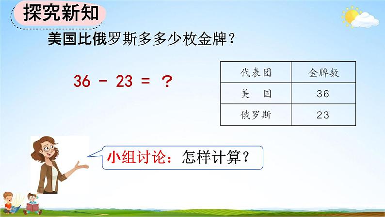 人教版二年级数学上册《2-2-1 两位数减两位数（不退位）笔算》教学课件05