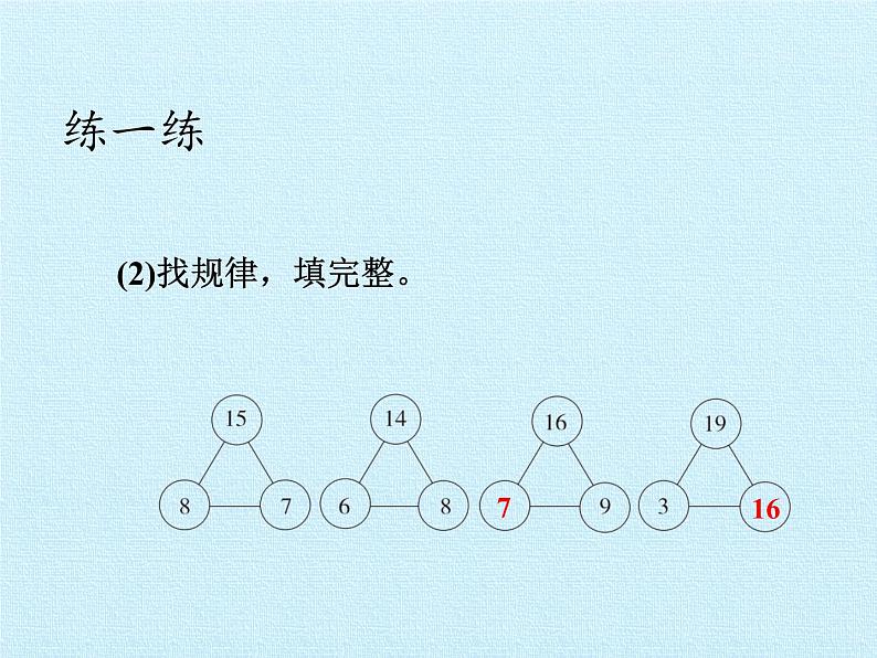 冀教版数学一年级上册 十 探索乐园 复习 课件第4页