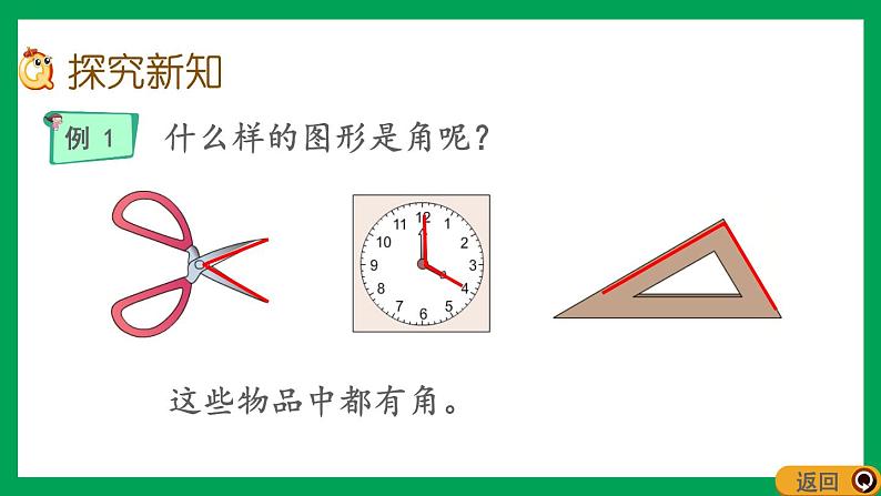 2021-2022学年小学数学人教版二年级上册 3 角的初步认识 3.1 认识角 课件第6页