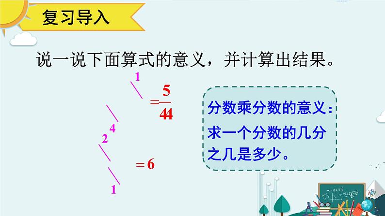 人教版数学六年级上册第一单元《第4课时 分数乘分数（2）》课件02