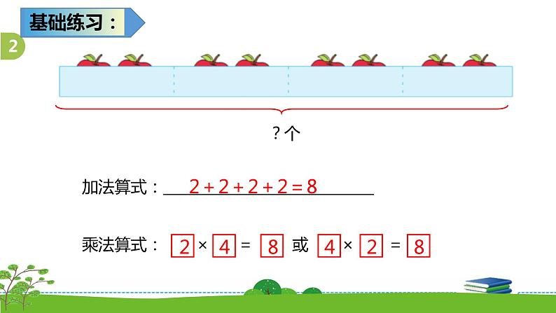 3.2《表内乘法（一）》  第二课时 练习四（1）课件+教案+练习06