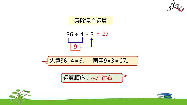 《表内乘法和表内除法二》 第十一课时 连乘 连除和乘除混合运算 课件+教案+练习06