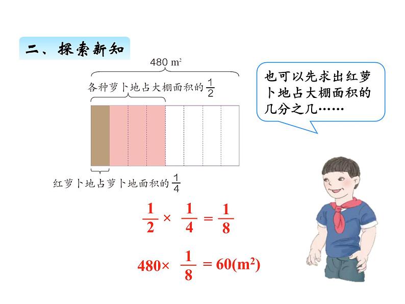 人教版数学六年级上册 第一单元   7连续求一个数的几分之几是多少 课件第7页