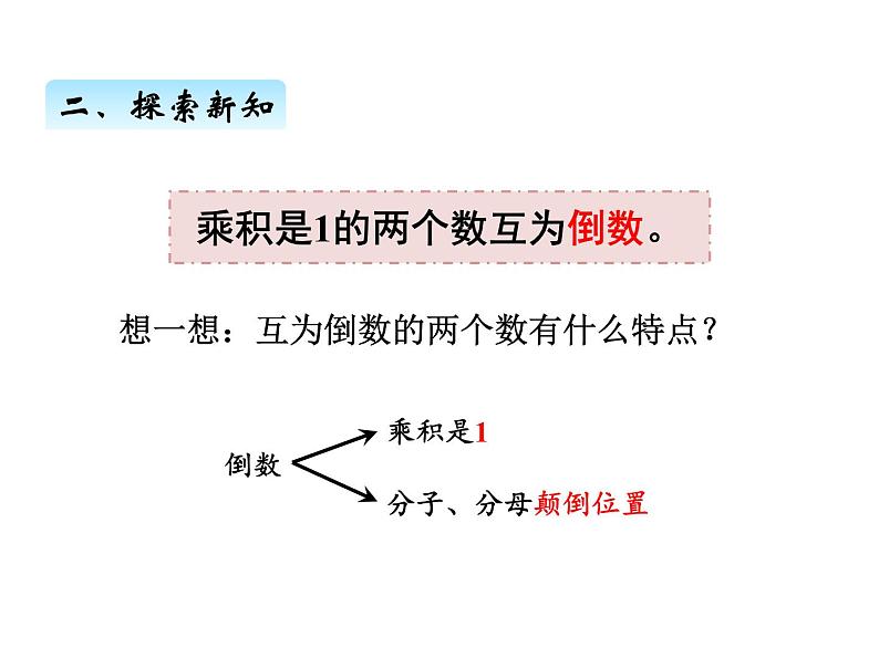 人教版数学六年级上册 第三单元   1倒数的认识 课件06