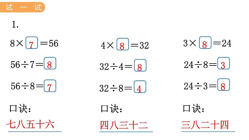 7.9  用8的乘法口诀求商 PPT课件第5页