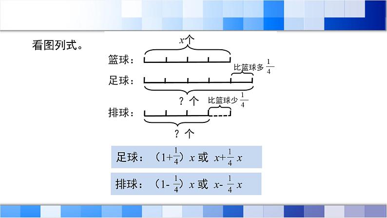 人教版数学六年级上册第三单元第6课时《已知比一个数多（少）几分之几的数是多少，求这个数》课件04
