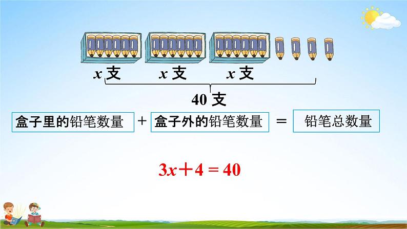 人教版五年级数学上册《5-2-7 解稍复杂的方程》教学课件优秀公开课第5页