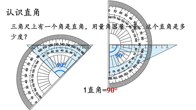 人教版四年级数学上册  第3课时 角的分类 同步课件第2页