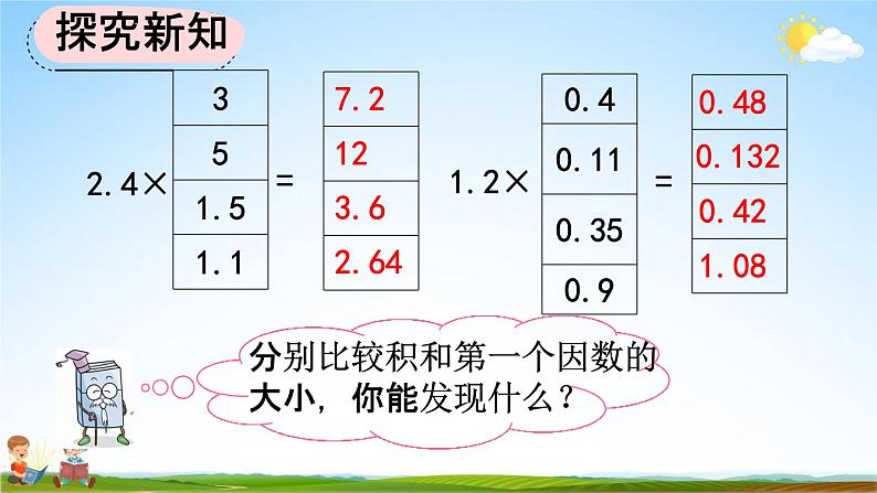 人教版五年级数学上册《1-5 积的小数位数不够的小数乘法》教学课件优秀公开课第5页