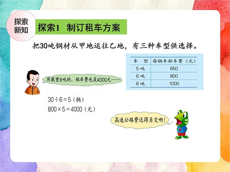 冀教版小学数学三年级上册7.3《运输方案》课件+同步练习08