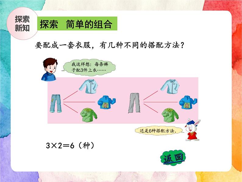 冀教版小学数学三年级上册8.2《简单的组合》课件+同步练习08