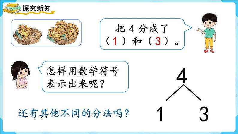 人教版一年级数学上册 第3单元 第4课时  分与合 课件04