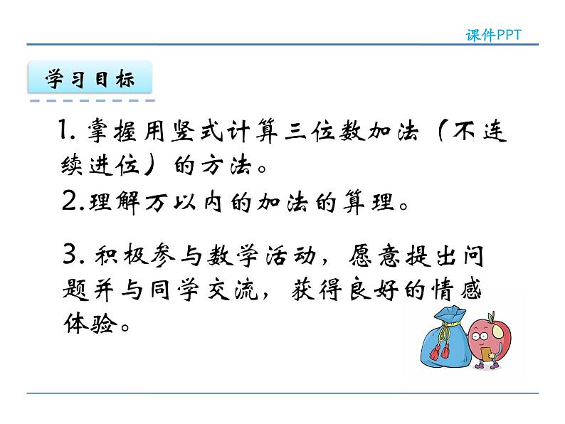 人教版三年级上册数学第四单元万以内的加法和减法（二）4.1 加法(1)课件PPT03