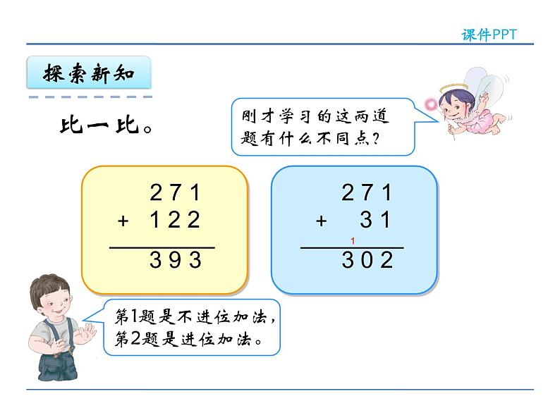 人教版三年级上册数学第四单元万以内的加法和减法（二）4.1 加法(1)课件PPT08