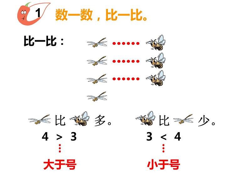 西师大版一年级数学上册 1.3 比较课件PPT第4页