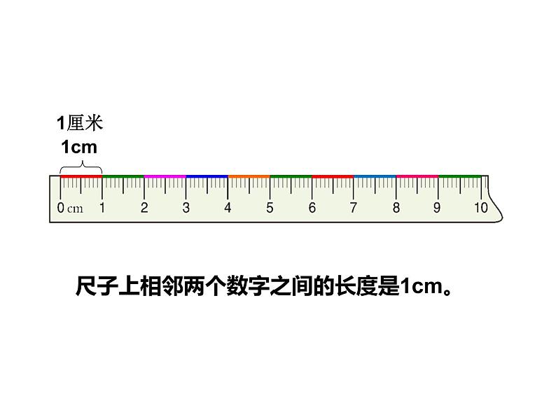 西师大版二年级数学上册 5.1 用厘米作单位量长度课件PPT06