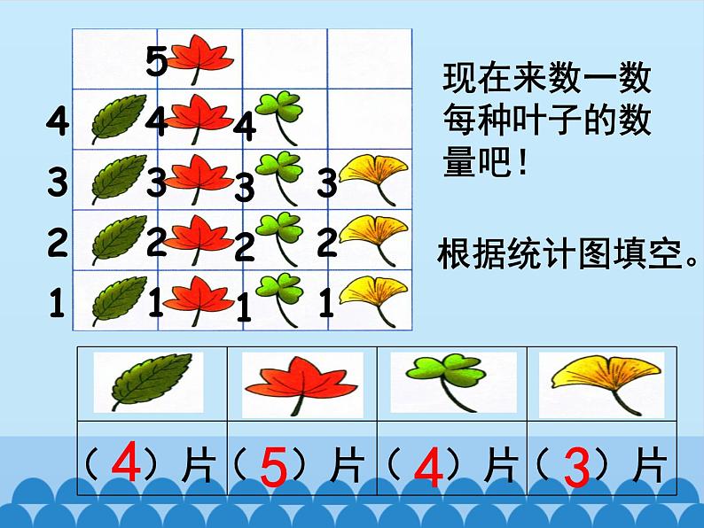 冀教版数学二年级上册 六 象形统计图和统计表-第二课时_课件第6页