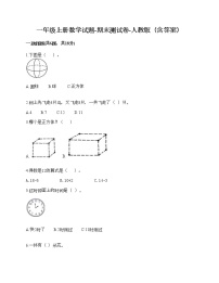 一年级上册数学试题-期末测试卷-人教版（含答案）