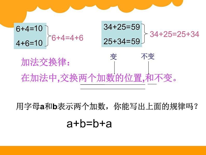 四年级上册数学课件-4.2 加法交换律和乘法交换律（5）-北师大版03