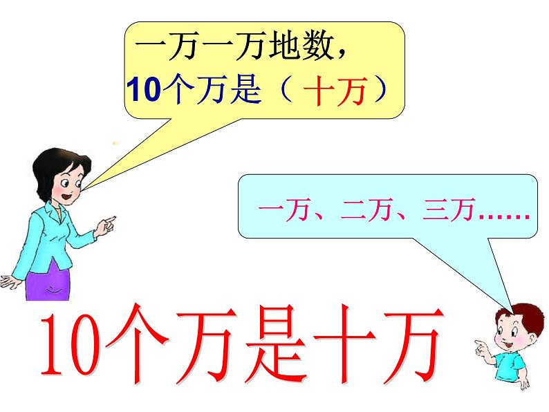 西师大版四年级数学上册课件 1.1 万以上数的读写第4页